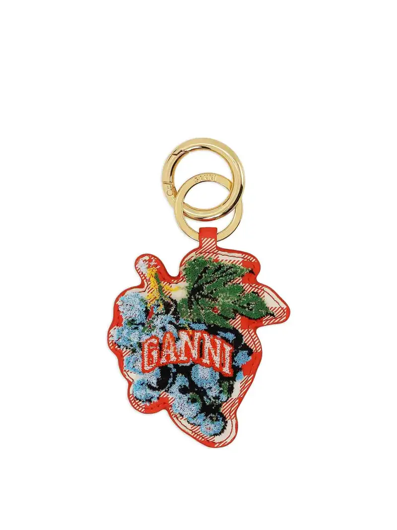 Ganni Portachiavi Rosso 3356101