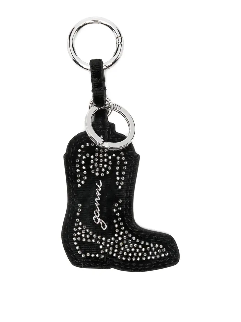 Ganni Portachiavi Nero 4013494