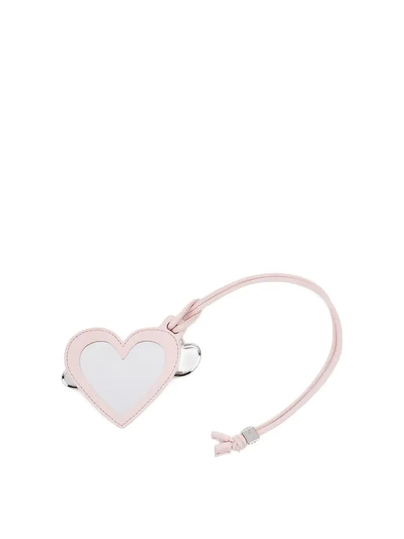 Portachiavi Rosa Con Cuore Color Carne E Neutri