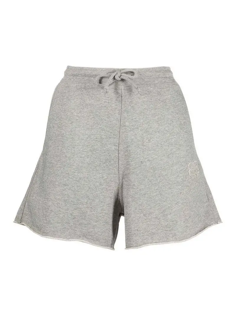 Shorts in felpa di cotone biologico Grigio