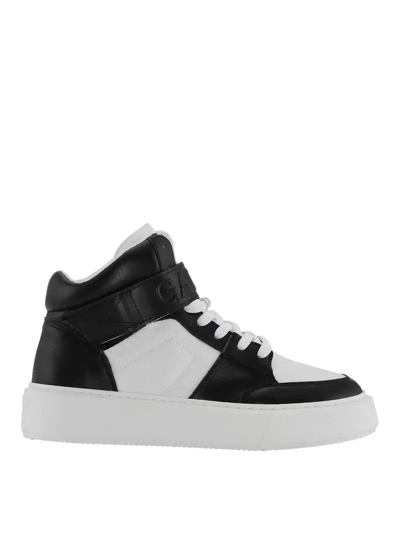 Sneaker alte dal mix sportivo Nero