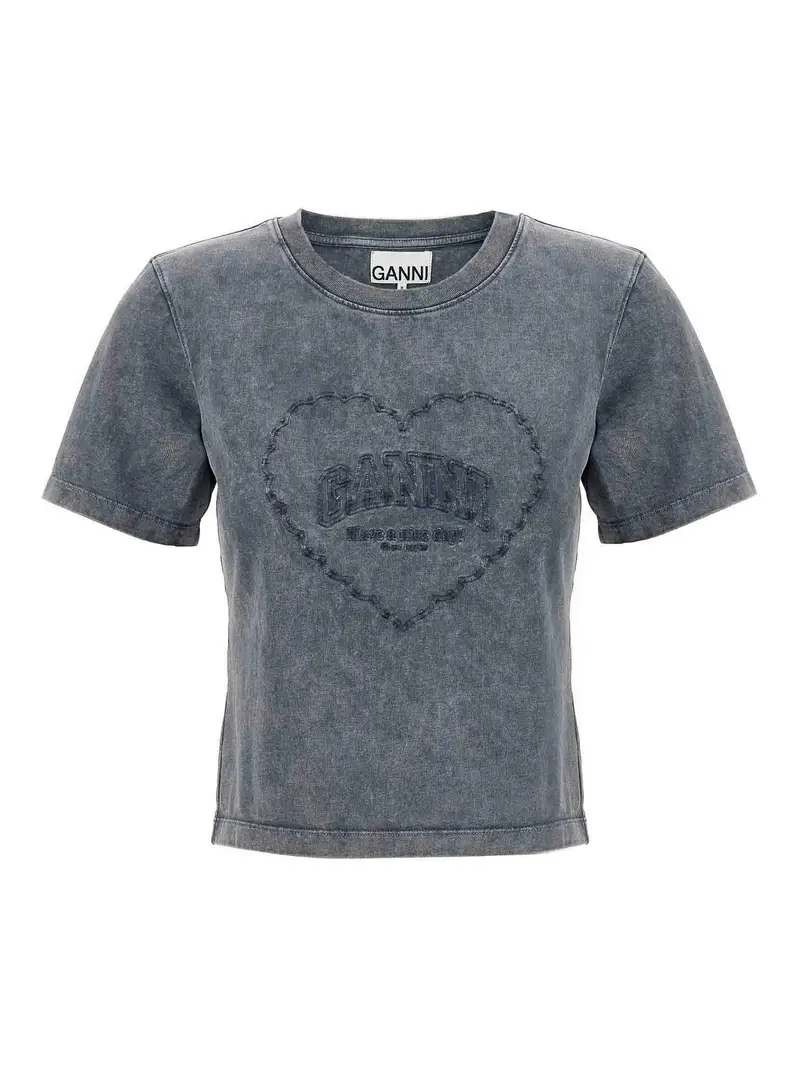 Ganni T-shirt Grigio 3859474
