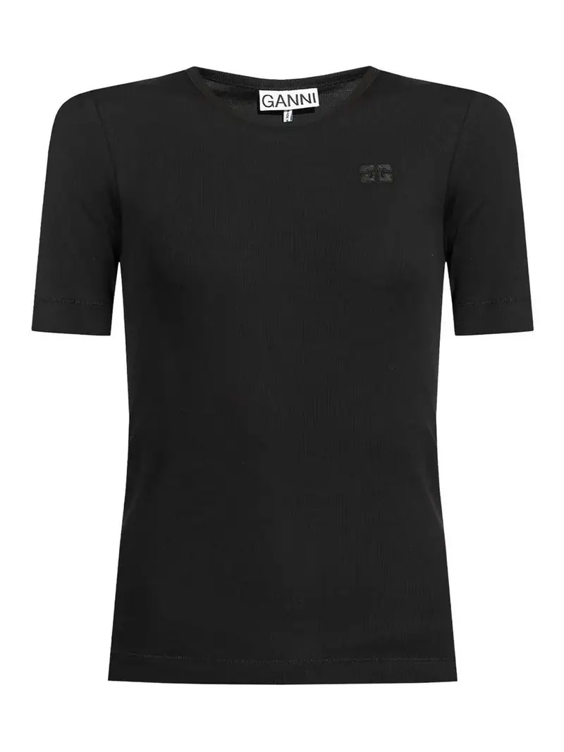 T-shirt Con Logo Nero