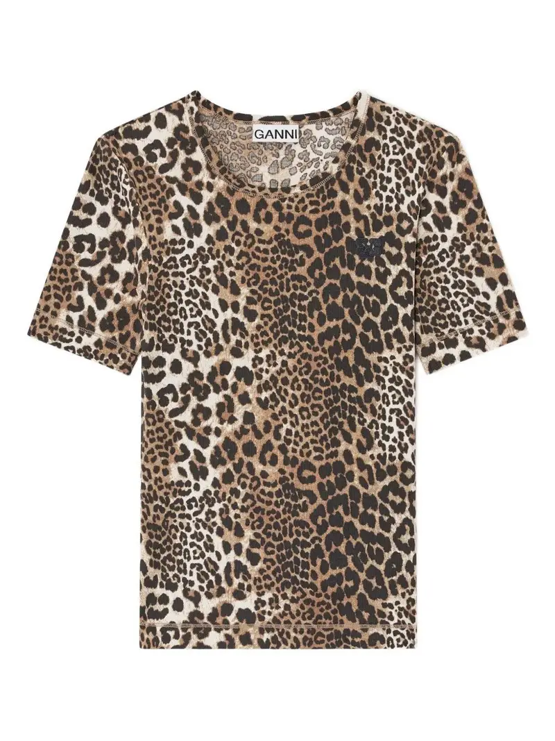 Ganni T-shirt Marrone 4180608