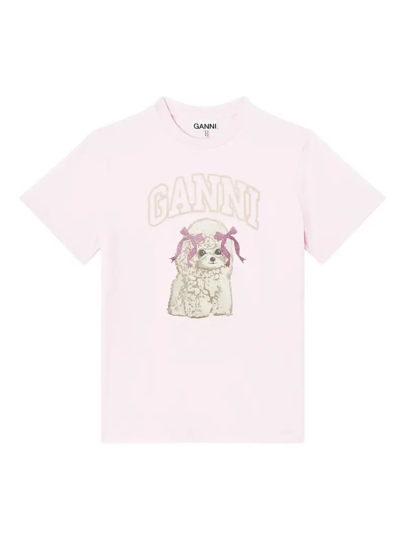 Ganni T-shirt Rosa 4212547