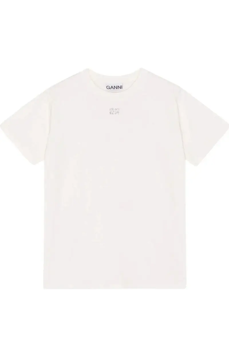 Ganni Polo Bianco 1335711