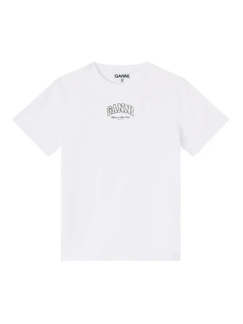 Ganni T-shirt Bianco 4141424