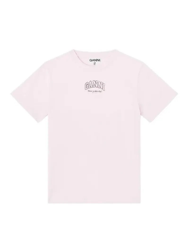 Ganni T-shirt Rosa 4013833