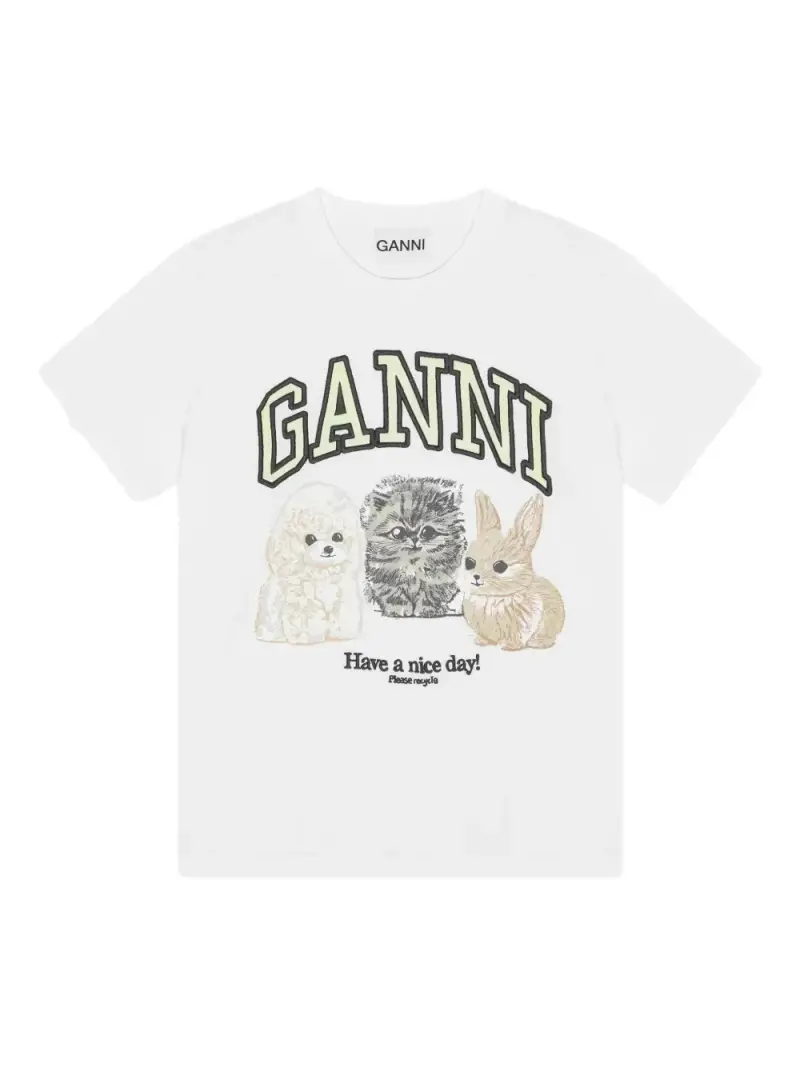 Ganni T-shirt Bianco 3895081