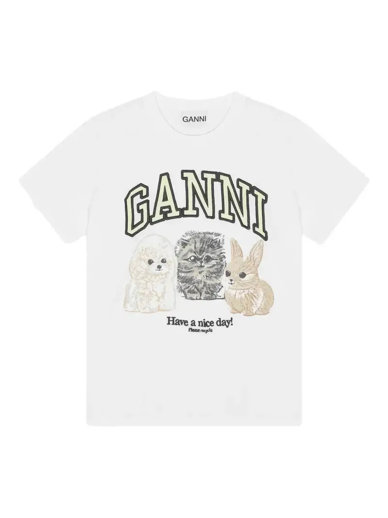 Ganni T-shirt Bianco 3899043