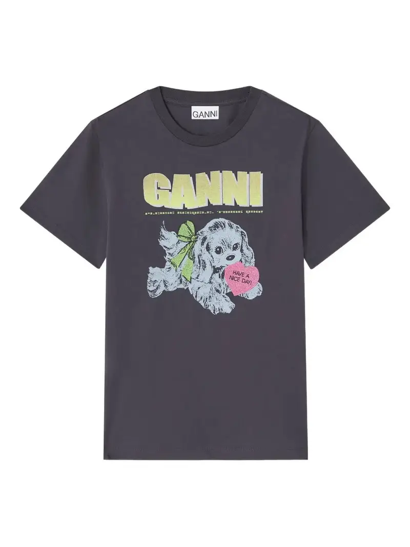 t-shirt ganni GRIGIO