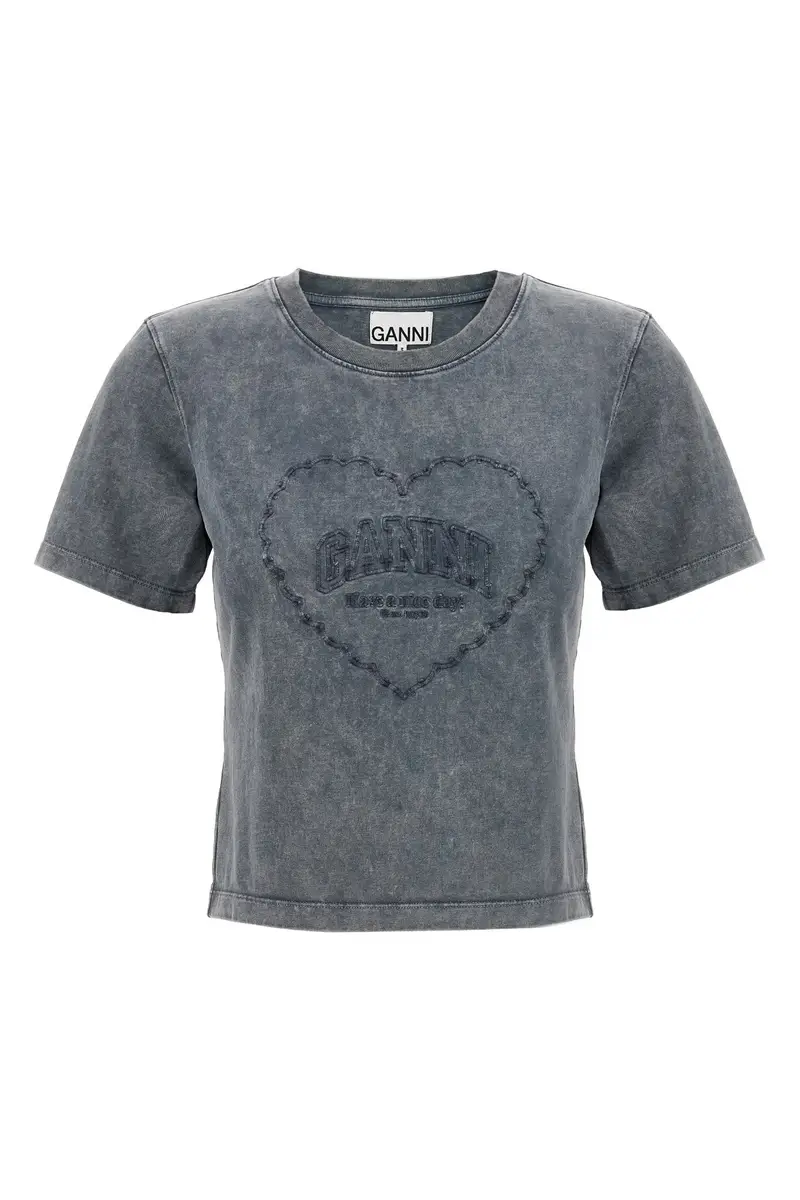 Ganni T-shirt Grigio 2546376