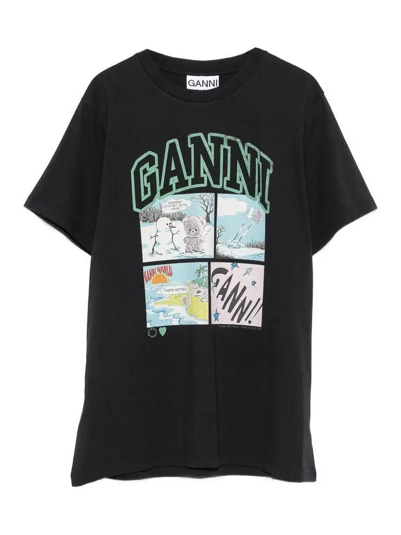 Ganni T-shirt Nero 4357086