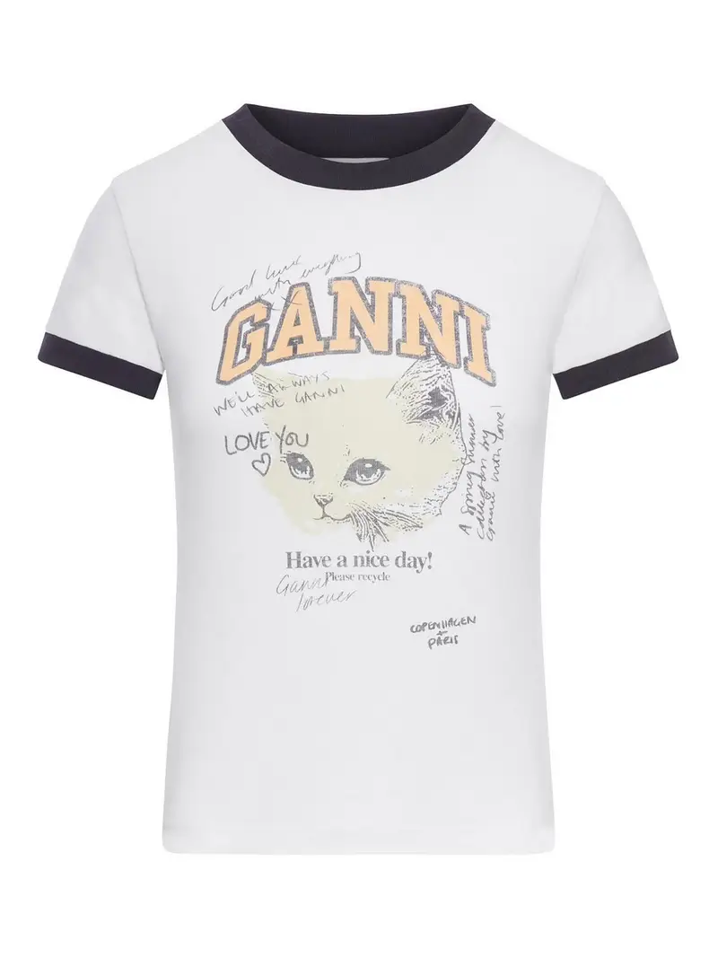 Ganni T-shirt Bianco 3443206