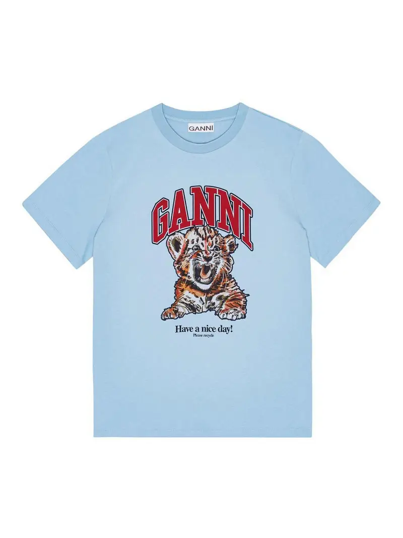 Ganni T-shirt Blu 3856433