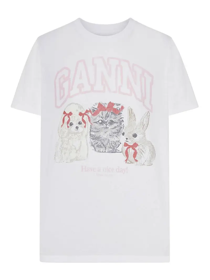 Ganni T-shirt Bianco 3996378