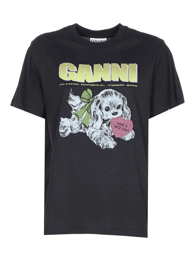 Ganni T-shirt Grigio 3296474