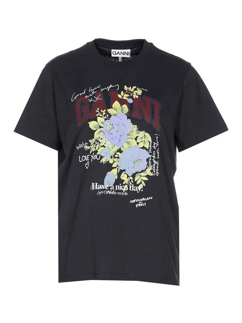 Ganni T-shirt Grigio 3296477