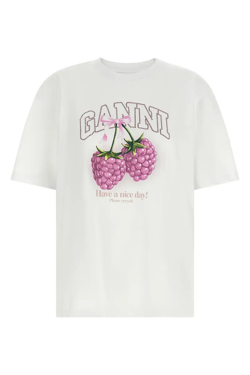 T-Shirt Raspberry Bianco