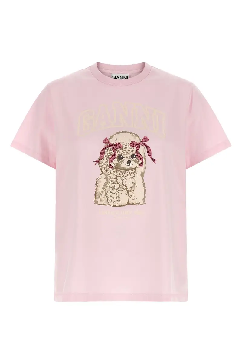 Ganni T-shirt Rosa 3883920