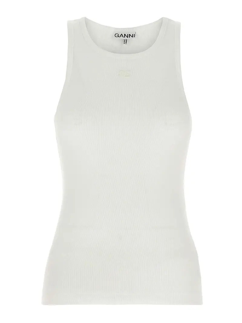 Ganni Top Bianco 3266769