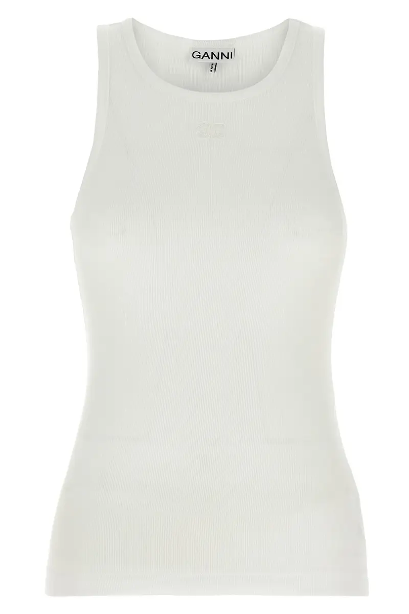 Ganni Top Bianco 4256263