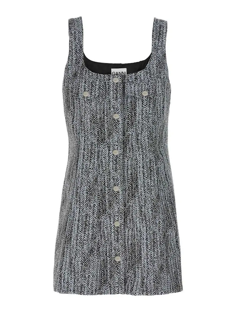 Vestito in tweed Multicolore