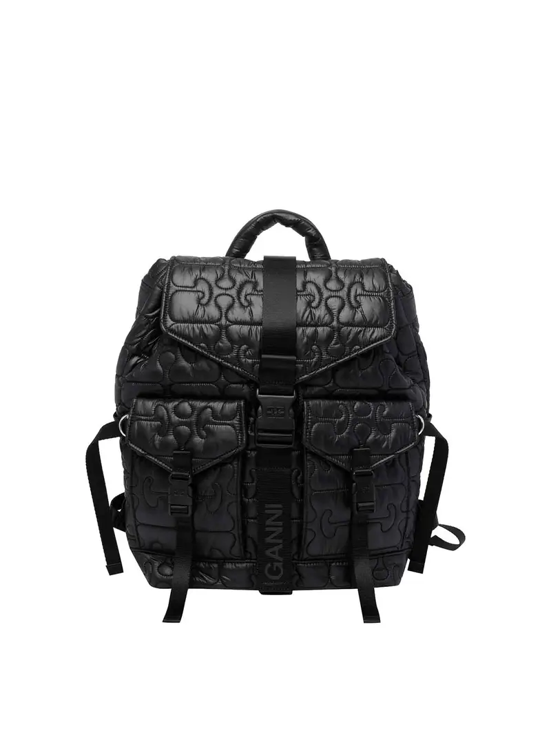 Zaino trapuntato Re-Tech nero