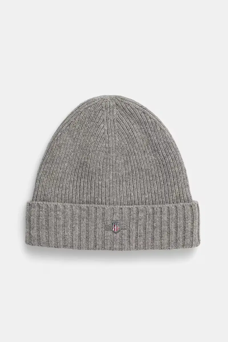 berretto in lana colore grigio