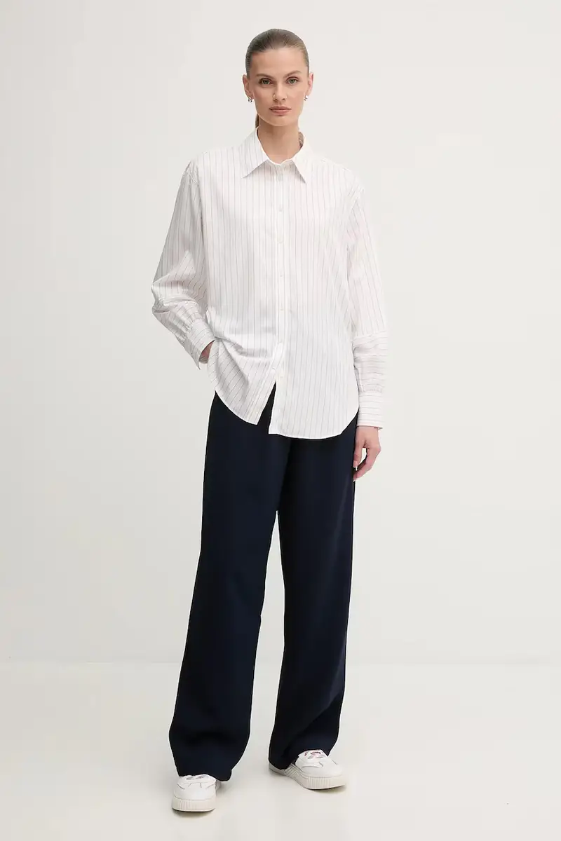 camicia in cotone donna colore bianco 4300520 miniatura 2