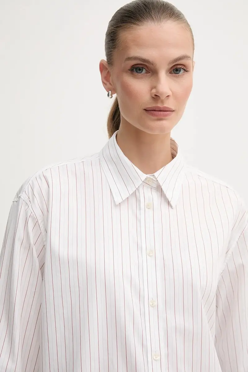 camicia in cotone donna colore bianco 4300520 miniatura 4