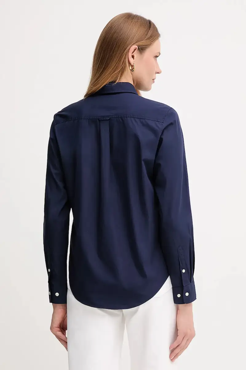 camicia in cotone donna colore blu navy 4300348 miniatura 3