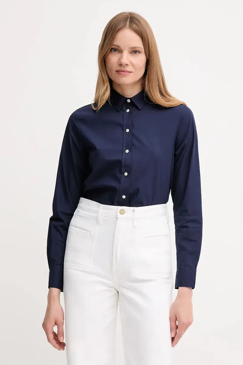 camicia in cotone donna colore blu navy 4300348