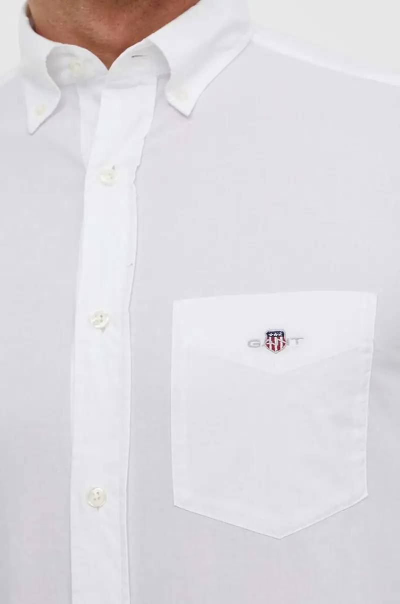camicia in cotone uomo colore bianco miniatura 5