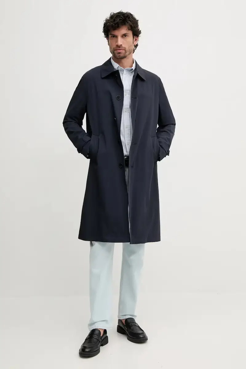 camicia in cotone uomo colore blu 3000230 miniatura 2