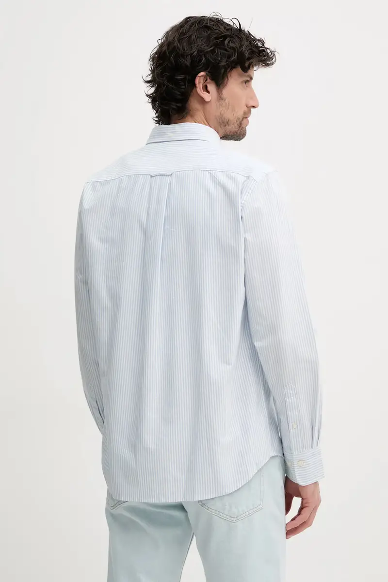 camicia in cotone uomo colore blu 3000230 miniatura 3