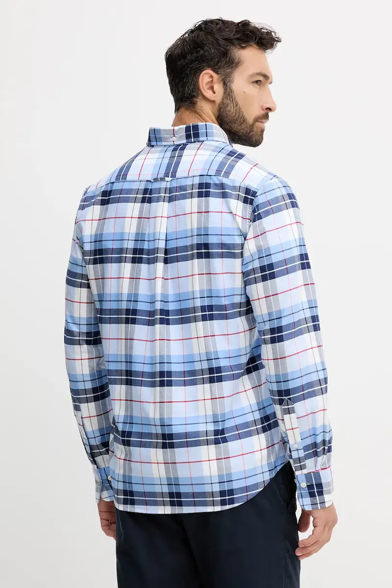 camicia in cotone uomo colore blu 3250147 miniatura 3