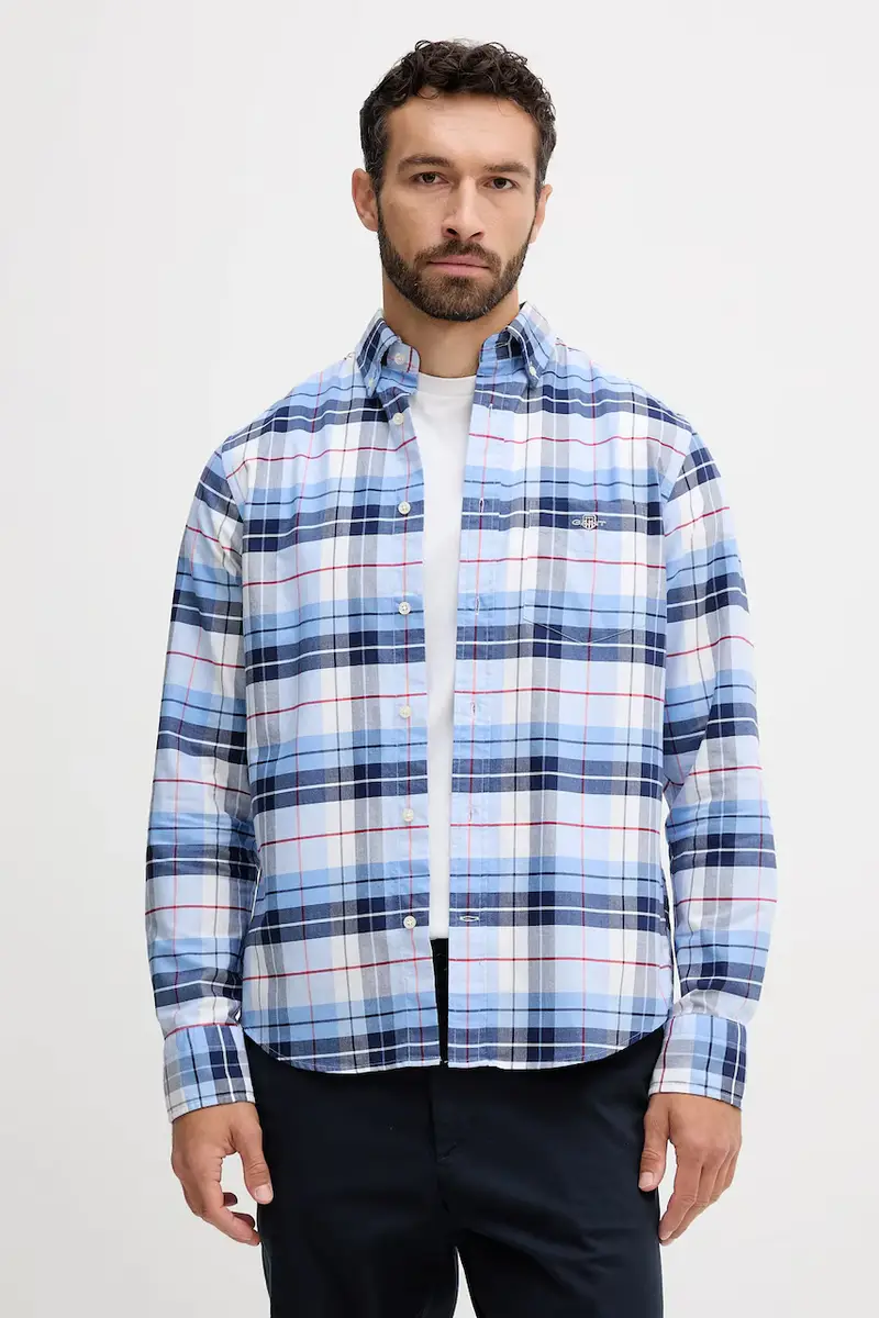 camicia in cotone uomo colore blu 3250147