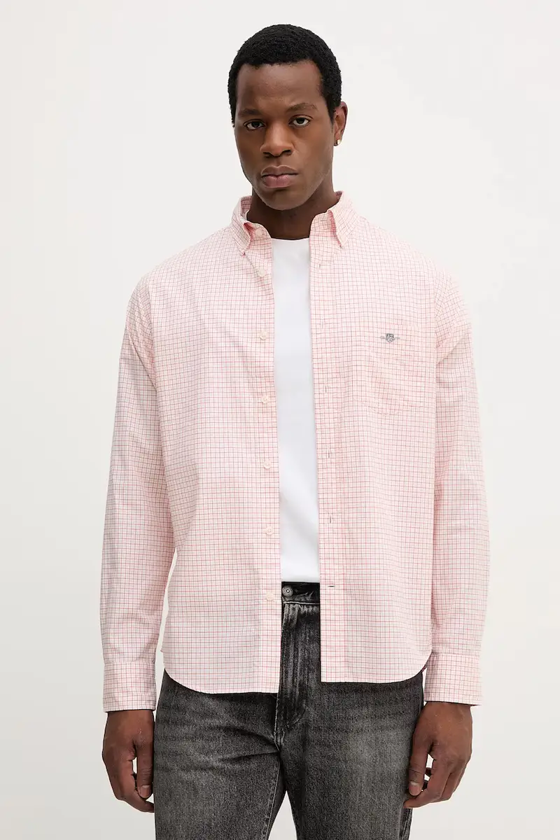 camicia in cotone uomo colore rosso 3250149