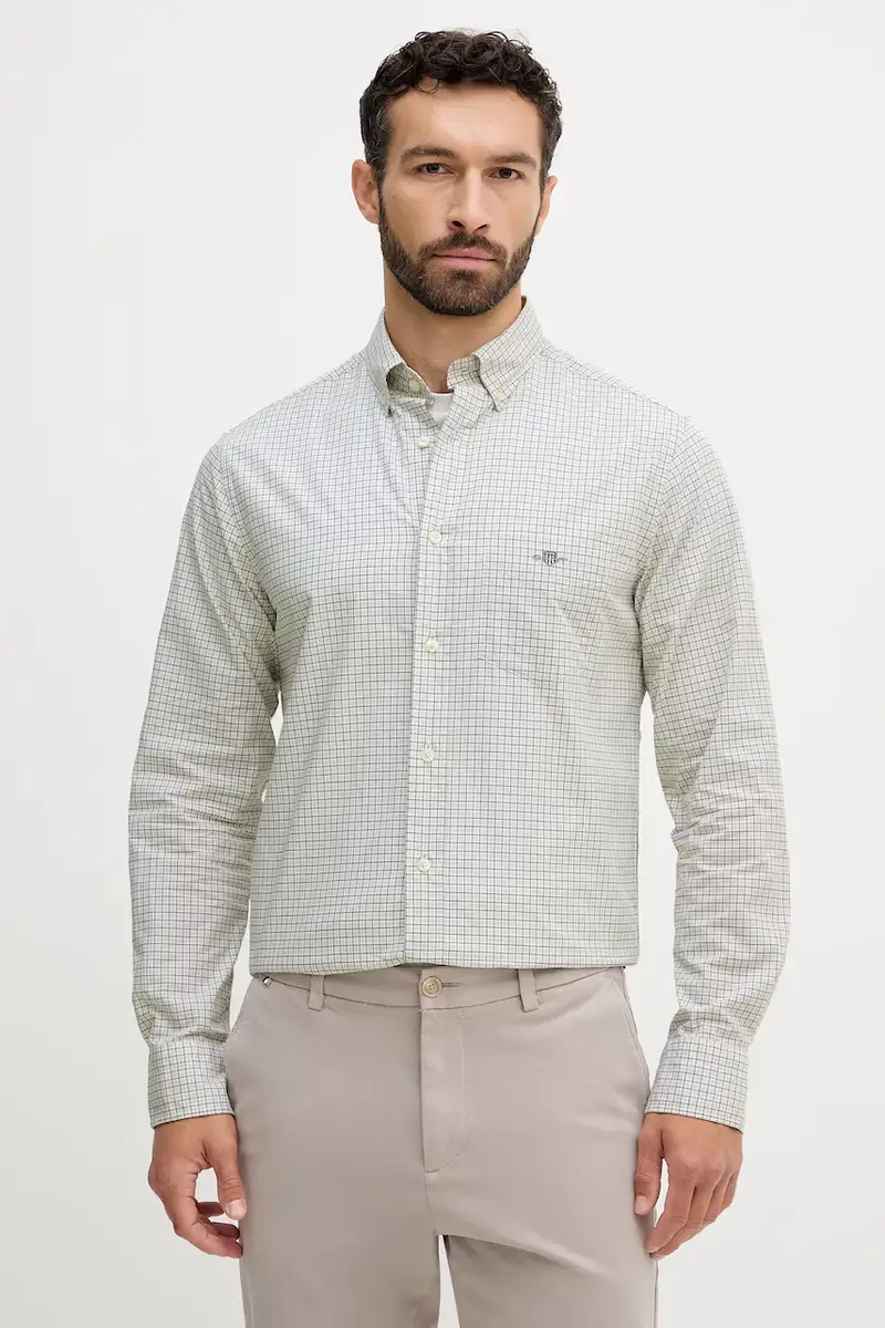 camicia in cotone uomo colore verde 3250149