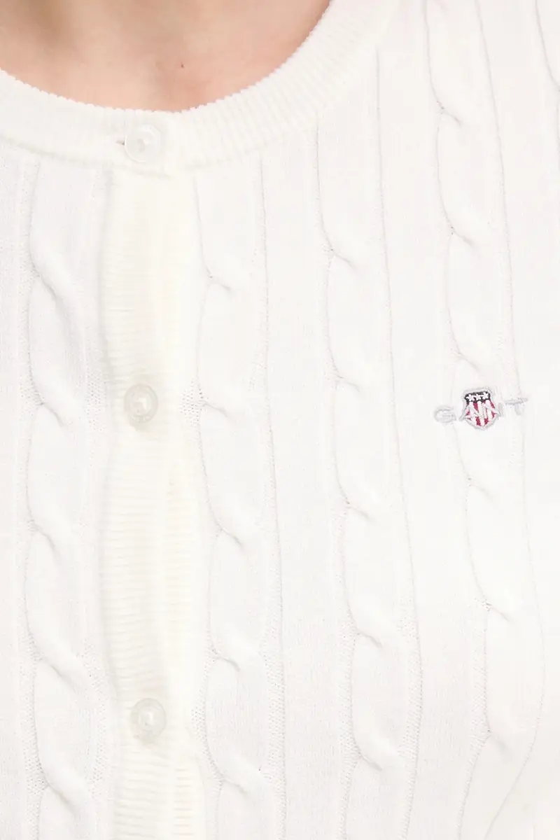 Gant Cardigan Donna Beige 3123456 miniatura 5