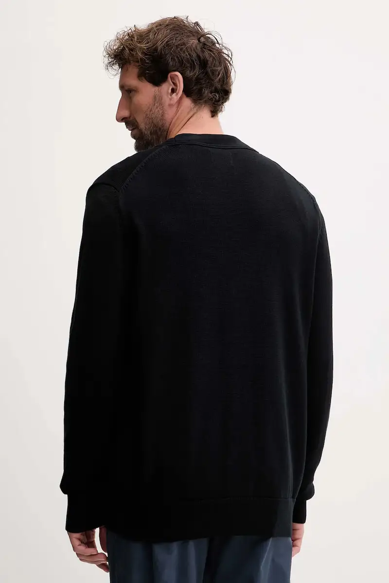 Gant Cardigan Uomo Nero 3648443 miniatura 3