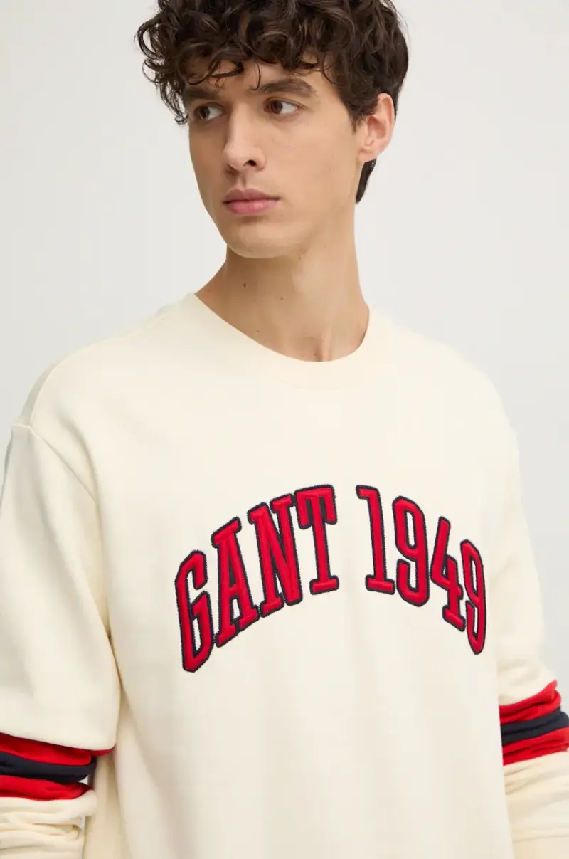 felpa in cotone uomo colore beige 2036040 miniatura 3