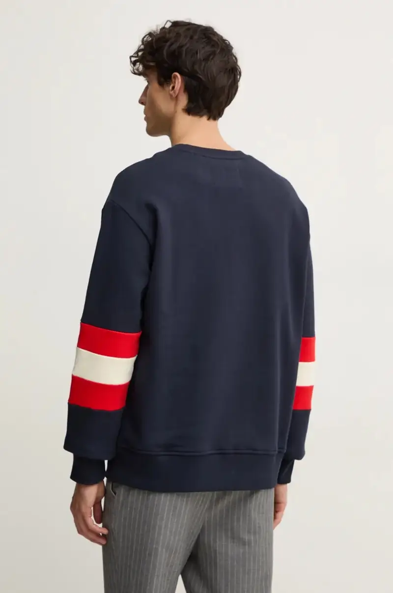 felpa in cotone uomo colore blu navy 2036040 miniatura 3