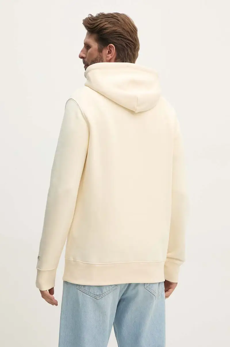 felpa uomo colore beige con cappuccio 2015068 miniatura 3