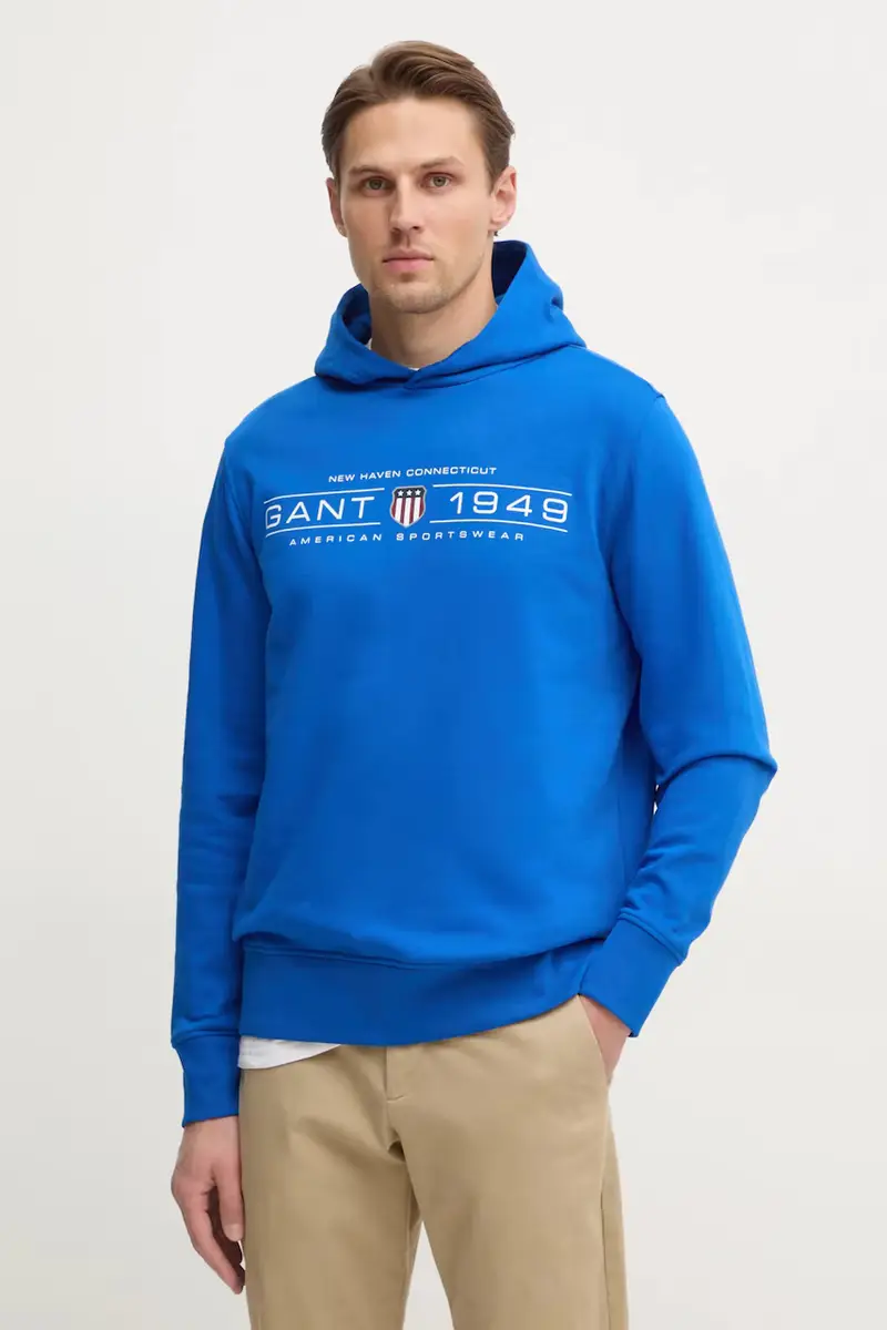 felpa uomo colore blu con cappuccio 2044014