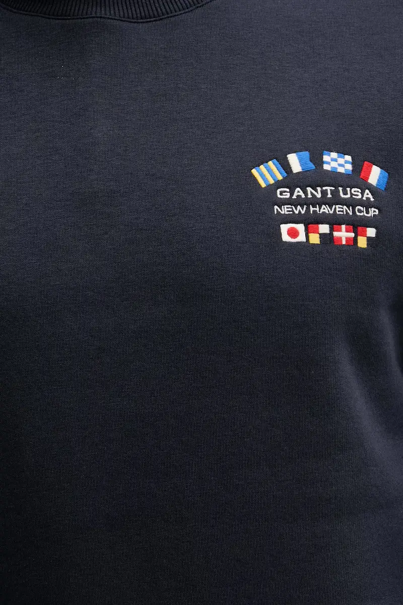 felpa uomo colore blu navy con applicazione 2067039 miniatura 5