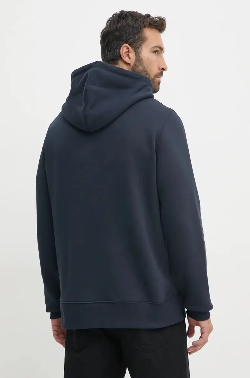 felpa uomo colore blu navy con cappuccio 2015068 miniatura 3
