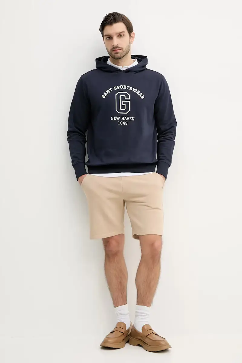 felpa uomo colore blu navy con cappuccio 2067033 miniatura 2