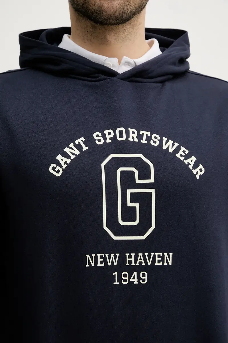 felpa uomo colore blu navy con cappuccio 2067033 miniatura 5